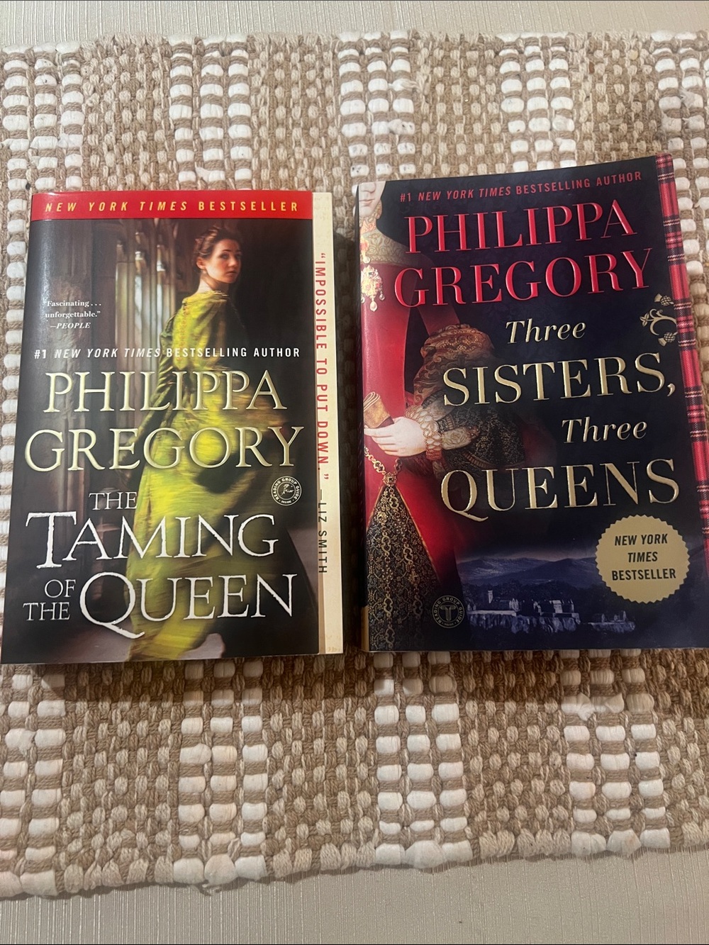 Philippa Gregory "The Taming of the Queen" & Three Sisters, Paperback set
